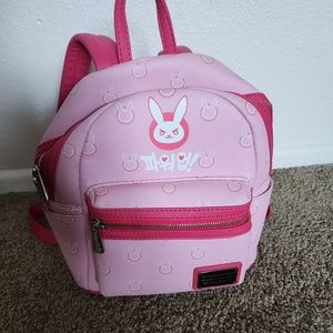Deadstock Loungefly Overwatch D.Va DVA Pink Mini Backpack